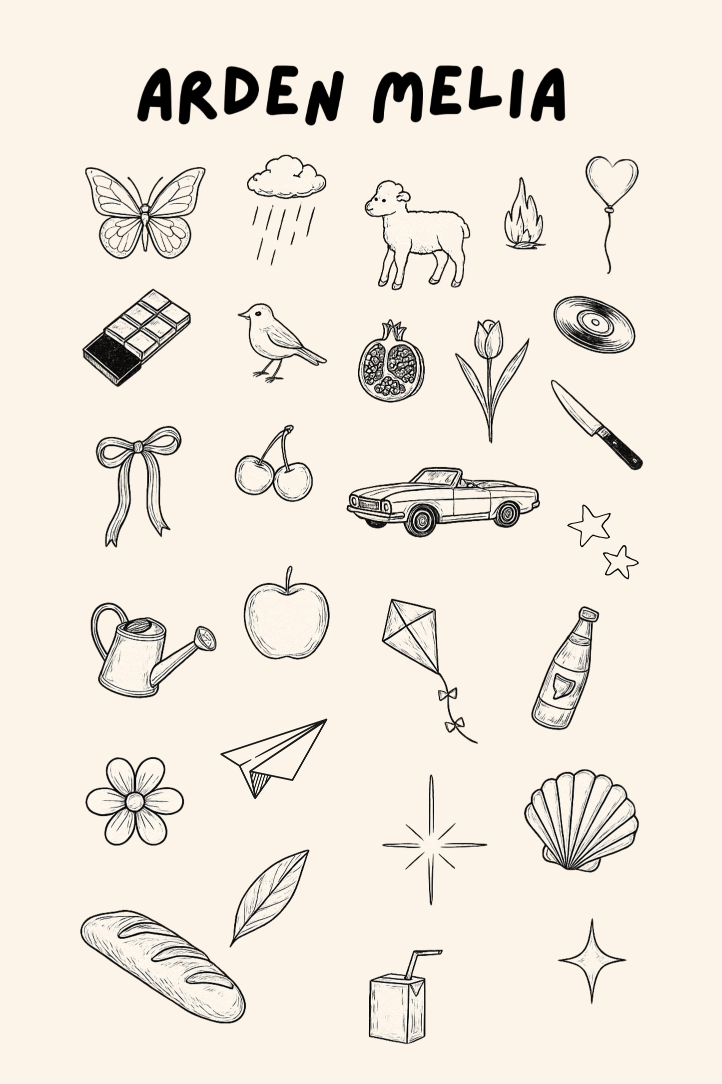 One Year Celebration Sticker Sheet